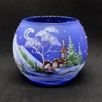Christmas Easter Salzburg Hand Painted Tea Light Holder - Deer - TEMPORARILY OUT OF STOCK
